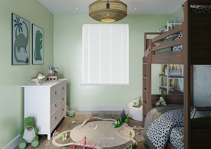 Ecowood Deluxe, Brilliant White Fine Grain - Motorised Venetian Blind - Image 7